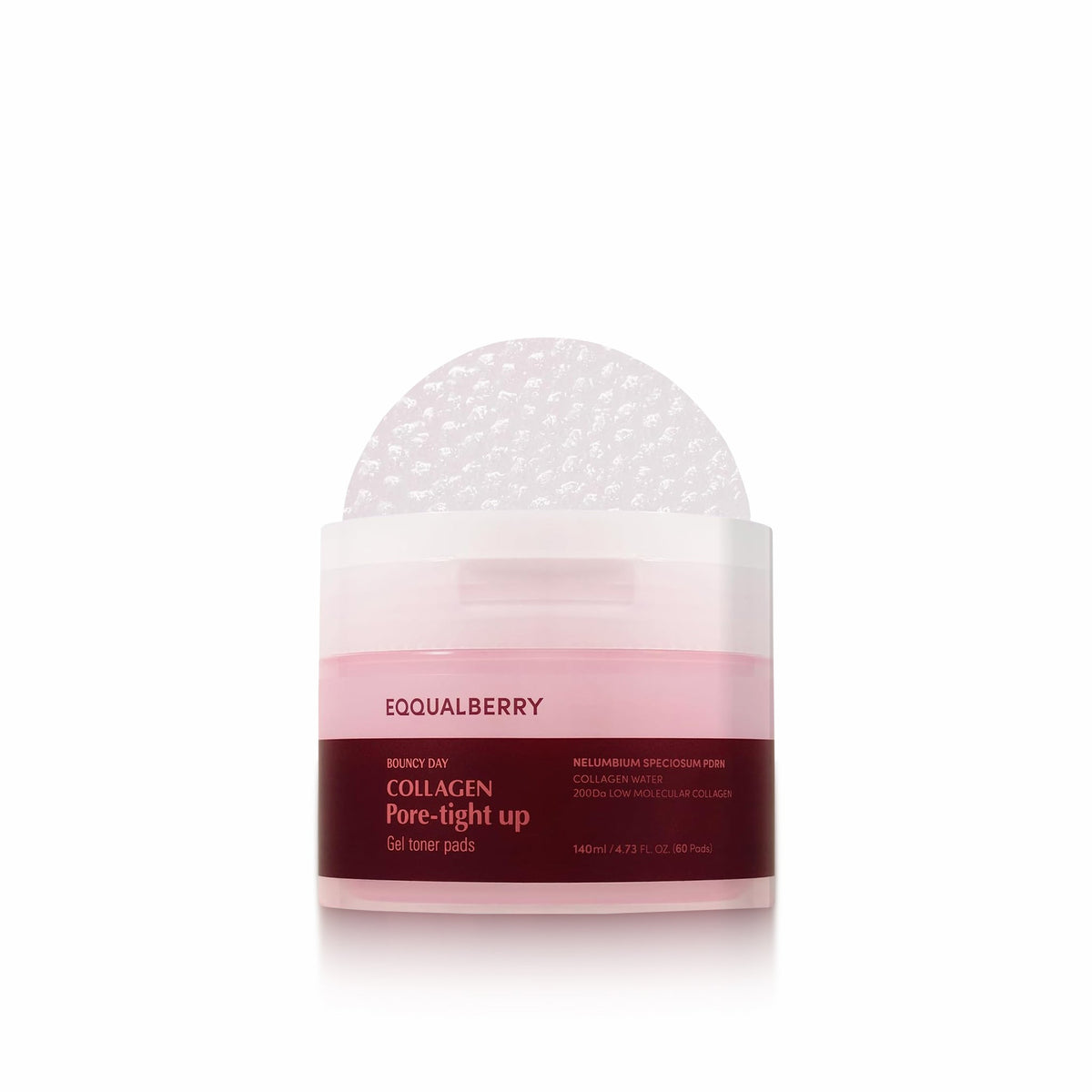 EQQUALBERRY Gel Toner Pads 140ml/60pads