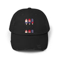 Patriotic Popsicle Distressed Cap — American Flag Ice Pop Dad Hat
