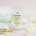 Recharge Luxury Himalayan Bath Salts with Lemon, Ginger, Orange Essential Oils, Avocado Oil with Marigold Flowers