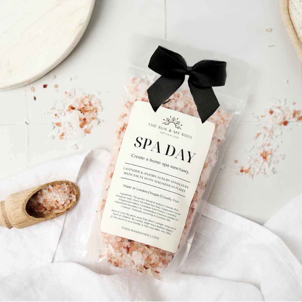 Lavender & Jojoba Himalayan Bath Salts – Spa Day Luxury Soak